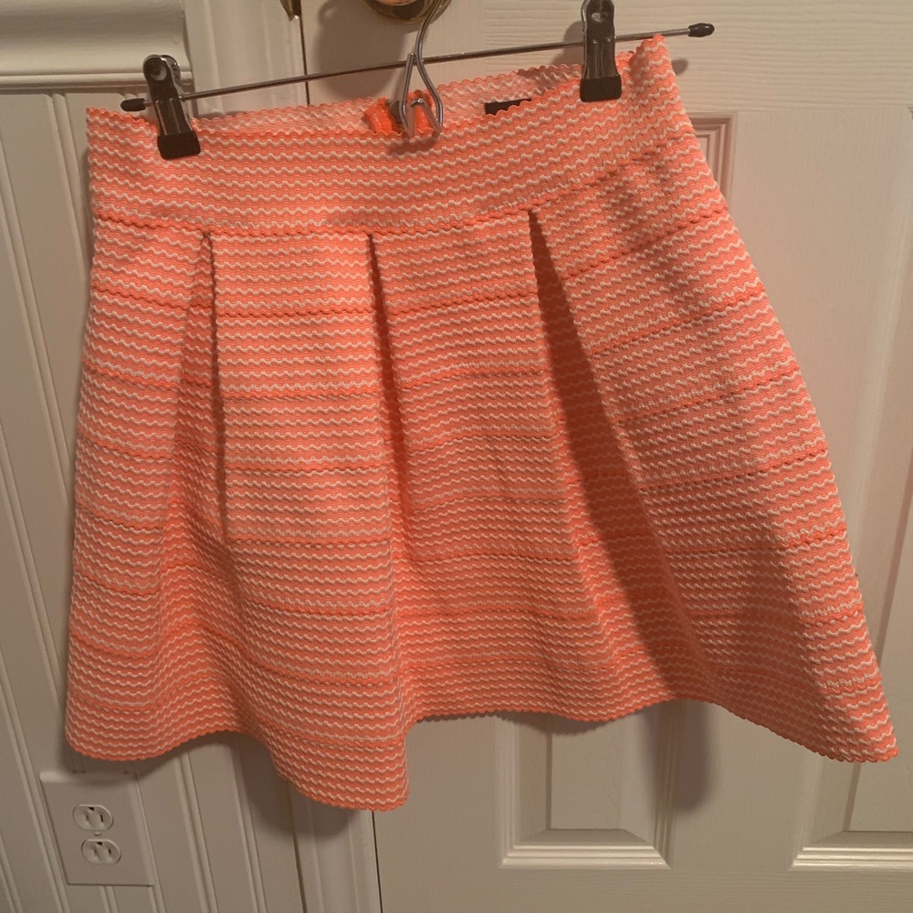 Bright coral bandage skirt